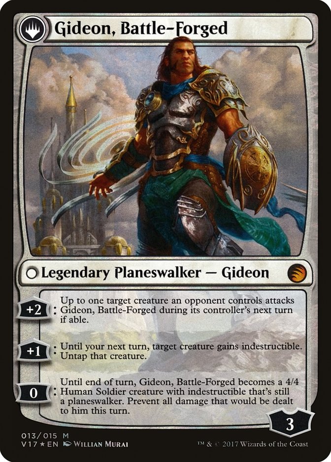Kytheon, Hero of Akros // Gideon, Battle-Forged (V17-013) - From the Vault: Transform: (originpwdfc) Foil