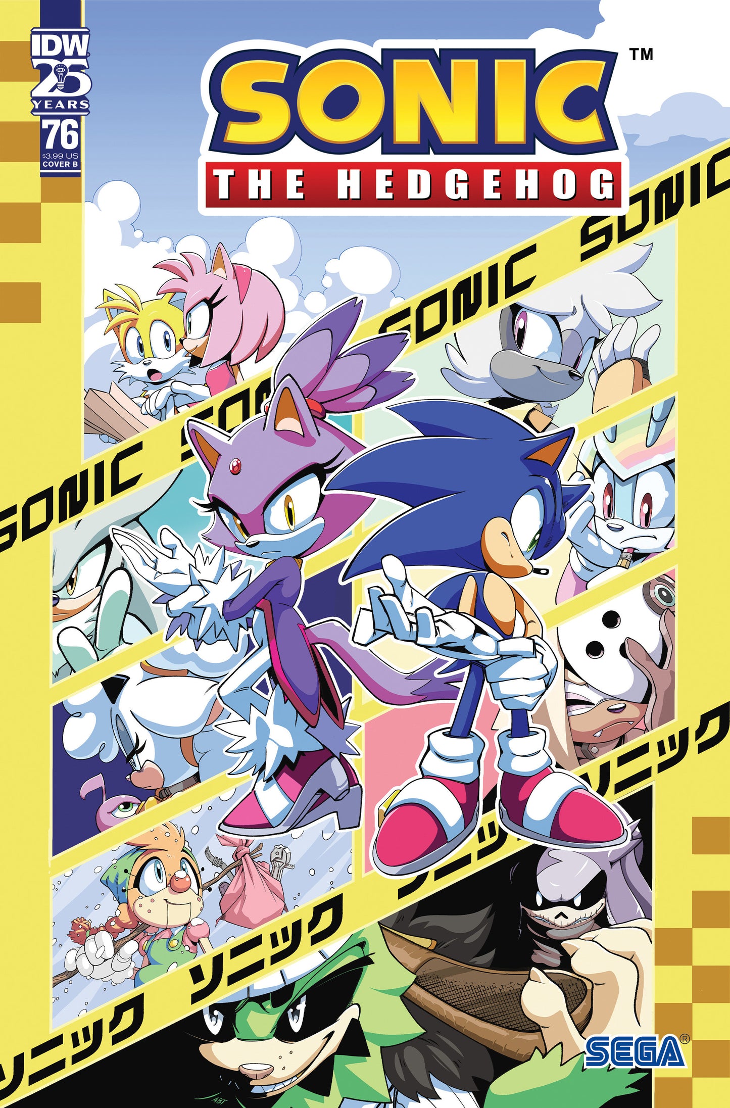 Sonic The Hedgehog #76 B Adam Bryce Thomas Variant (02/05/2025) Idw