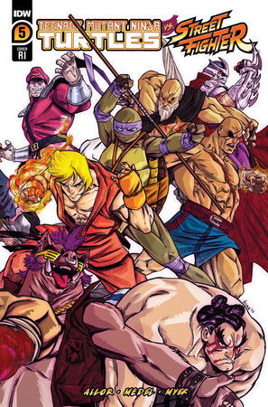 Teenage Mutant Ninja Turtles Tmnt Vs. Street Fighter #5 (Of 5) D 1:25 Federici Variant (11/08/2023) Idw