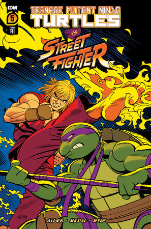 Teenage Mutant Ninja Turtles Tmnt Vs. Street Fighter #5 (Of 5) F 1:100 Romero Variant (11/08/2023) Idw