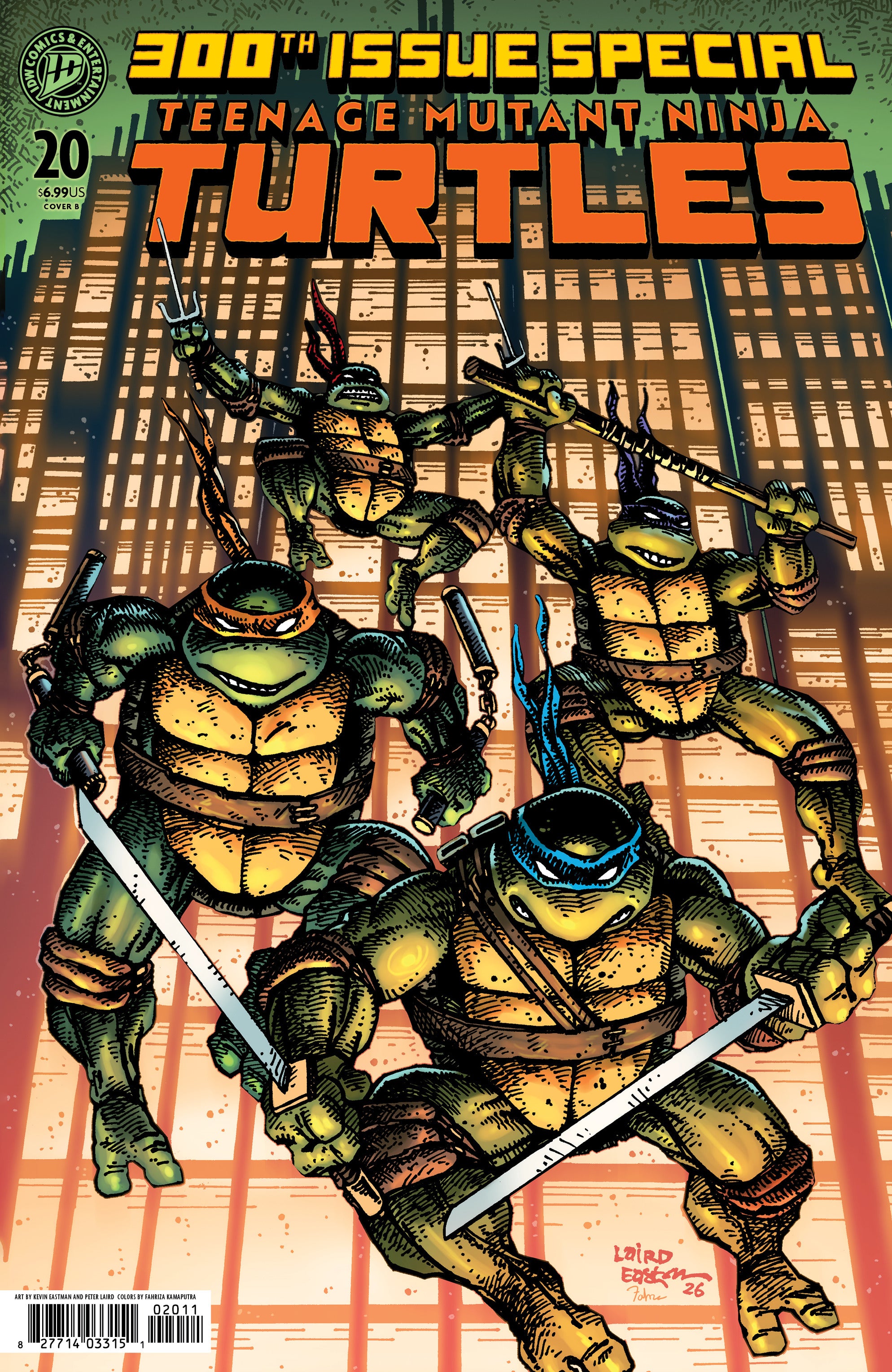 Teenage Mutant Ninja Turtles #20 300Th Issue Special A2 Cover Set Of 1