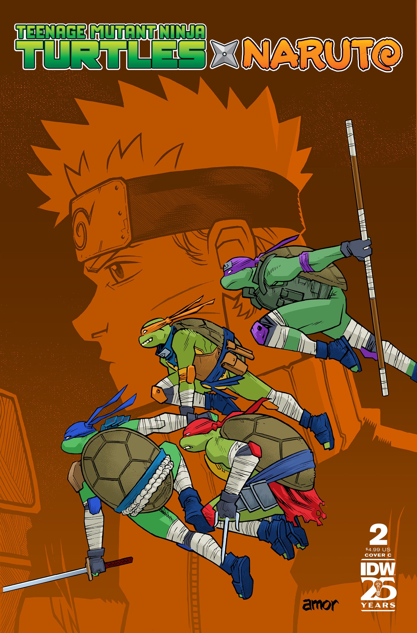 Teenage Mutant Ninja Turtles X Naruto #2 C John Amor Variant (01/15/2025) Idw