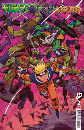 Teenage Mutant Ninja Turtles X Naruto #2 A1 Cover Set Of 8 Books 1:25