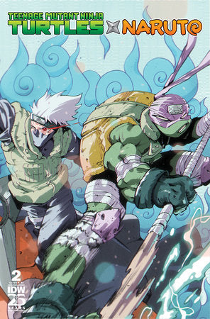 Teenage Mutant Ninja Turtles X Naruto #2 A1 Cover Set Of 8 Books 1
