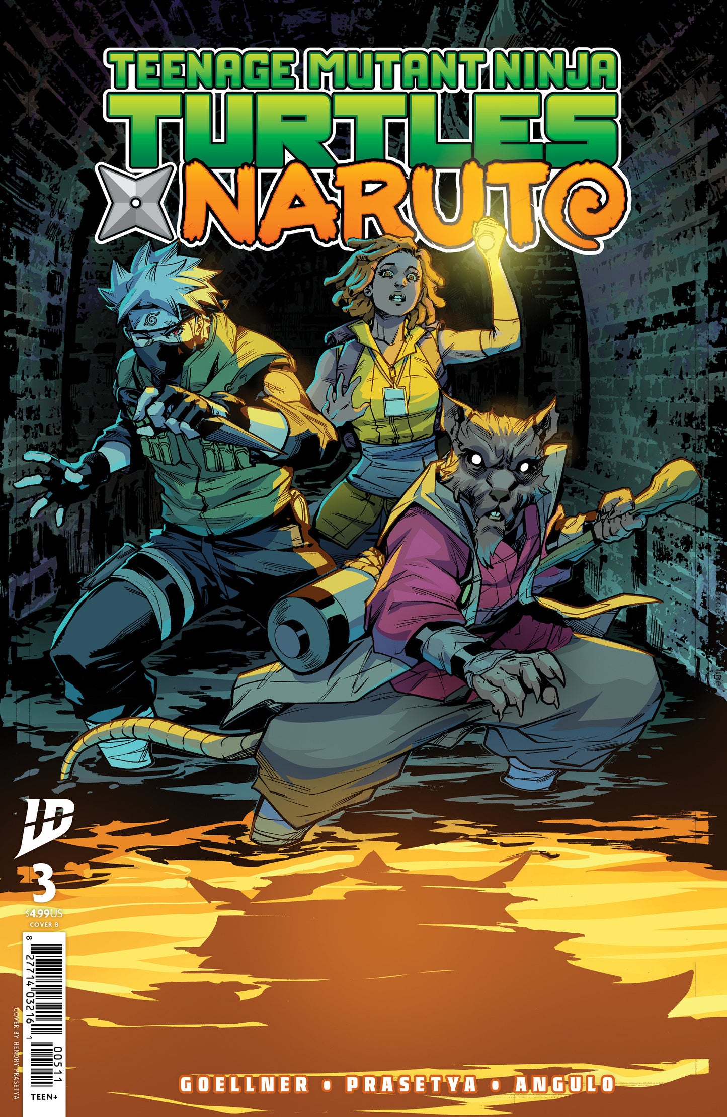 Teenage Mutant Ninja Turtles X Naruto #3 B Hendry Prasetya (03/19/2025) Idw