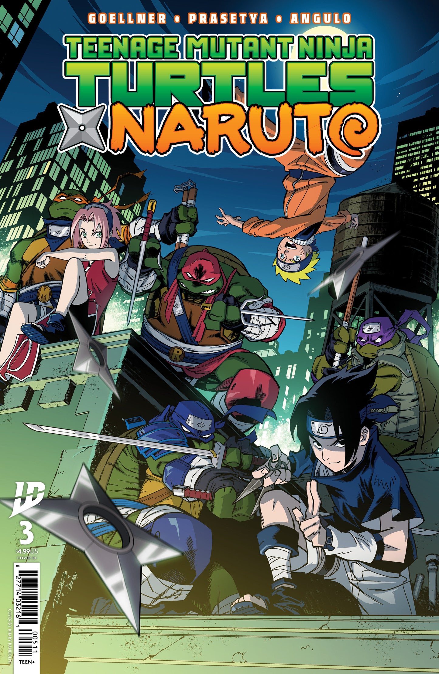 Teenage Mutant Ninja Turtles X Naruto #3 F 1:50 Khary Randolph (03/26/2025) Idw