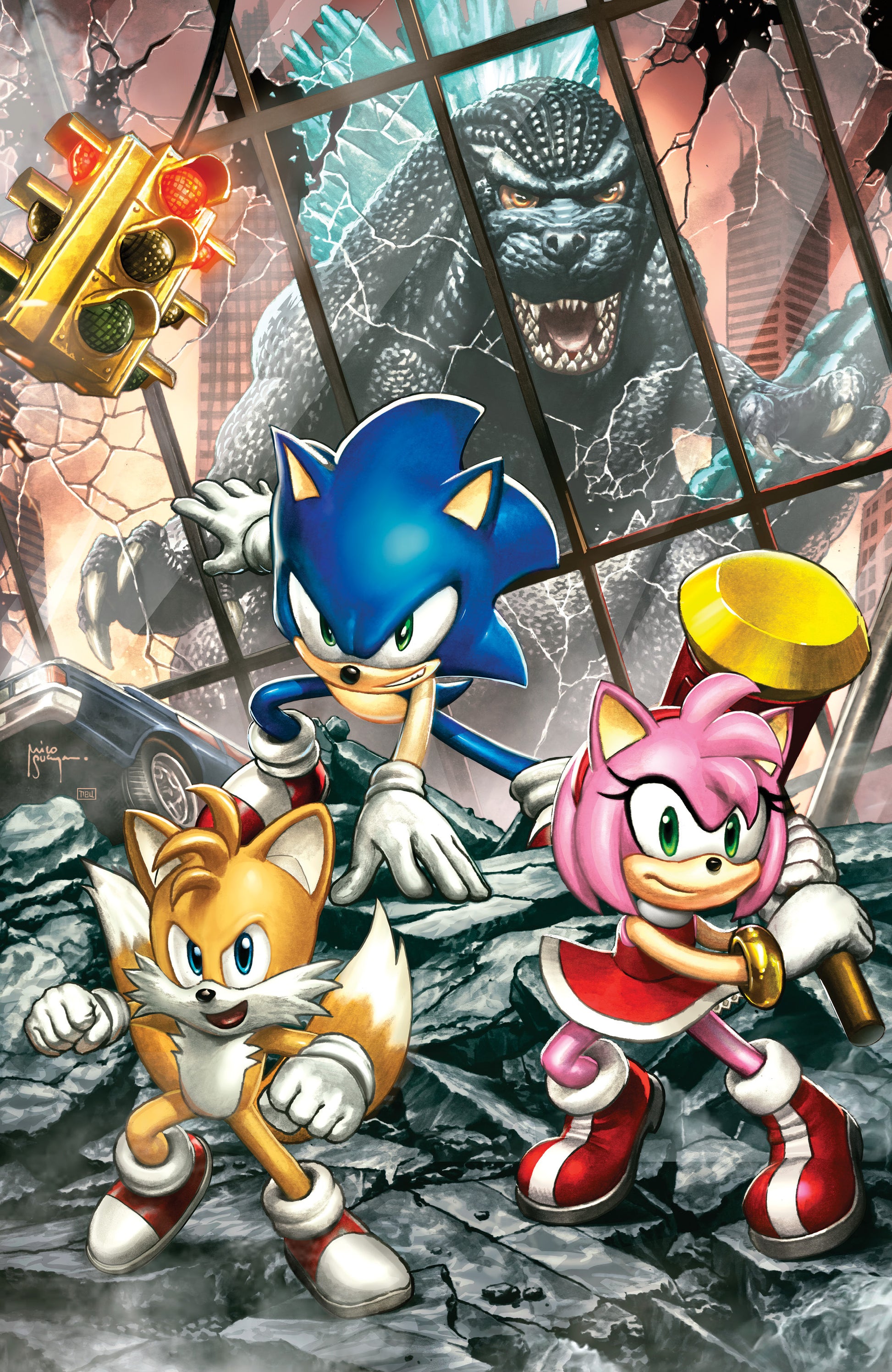Sonic The Hedgehog X Godzilla #1 A1 Cover Set Of 9 1:25 1:50 1:75 1:100 (07/15/2026) Idw - Golden Apple Comics