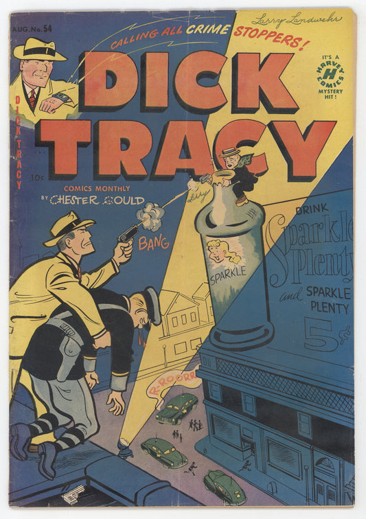 Dick Tracy Monthly 54 Harvey 1952 VG FN Chester Gould Joe Simon Bloody Shootout