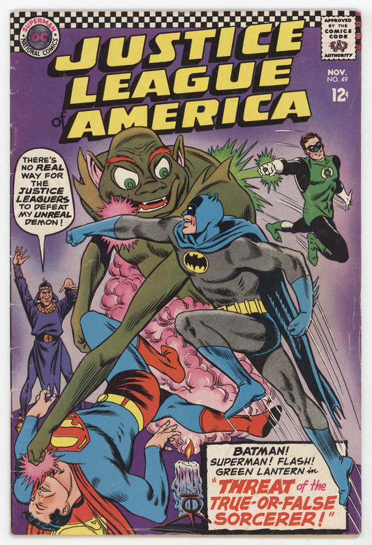 Justice League Of America 49 DC 1966 VG FN Batman Superman Green Lantern
