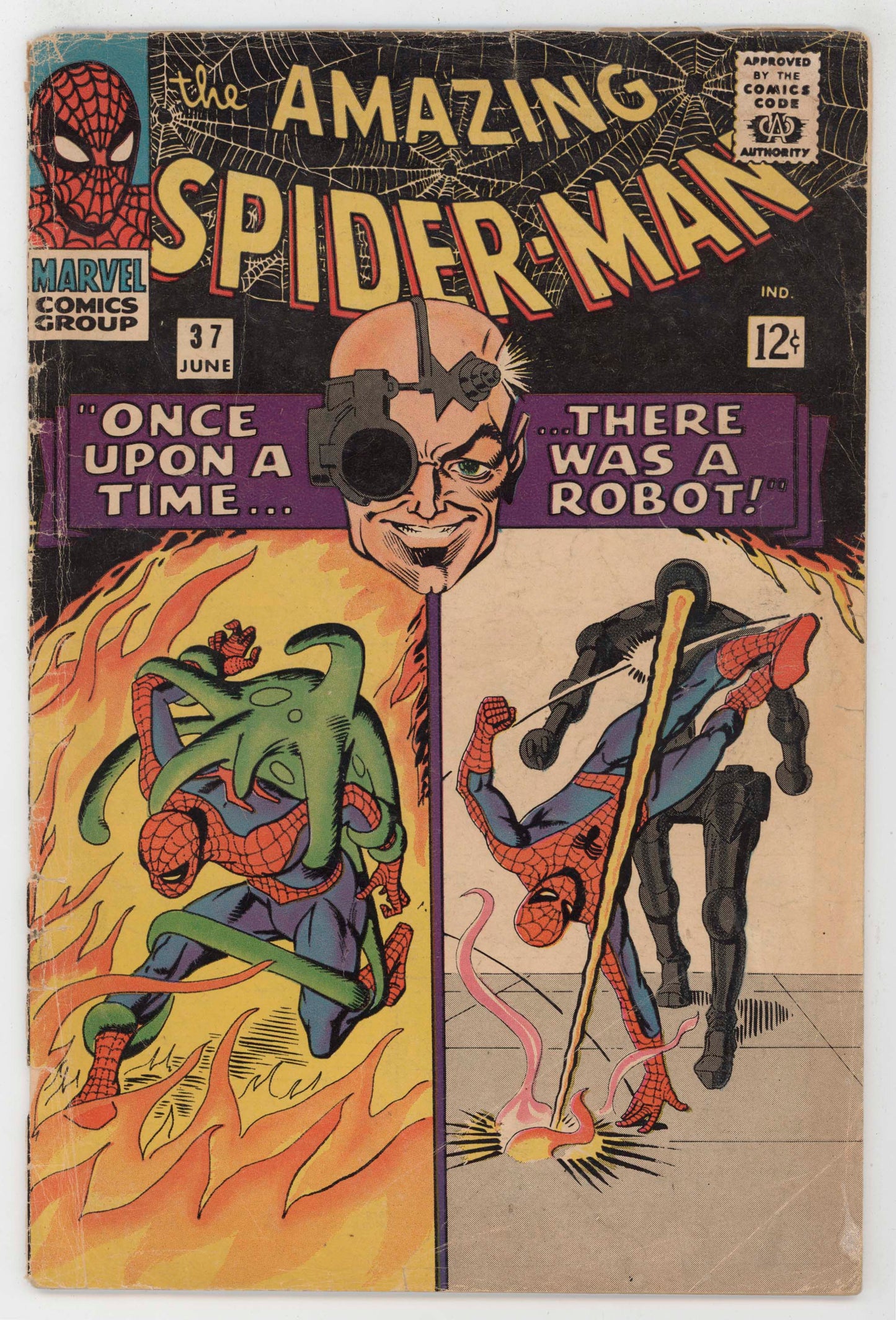 Amazing Spider-Man 37 Marvel 1966 FR GD 1st Mendel Stromm Norman Osborn