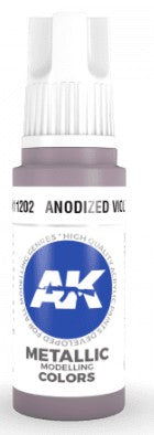 AK Interactive 11202 Anodized Violet Metallic 3G Acrylic Paint 17ml Bottle