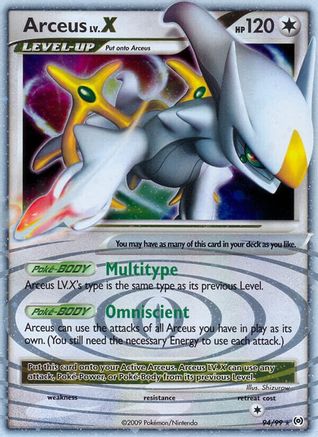 Arceus Lv.X 094/99 - Arceus Holofoil