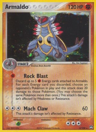 Armaldo 003/108 - Power Keepers Holofoil