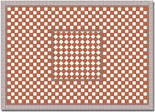 Busch 7413 HO Scale Printed Surface Sheets pkg(2) Antique Flagstone