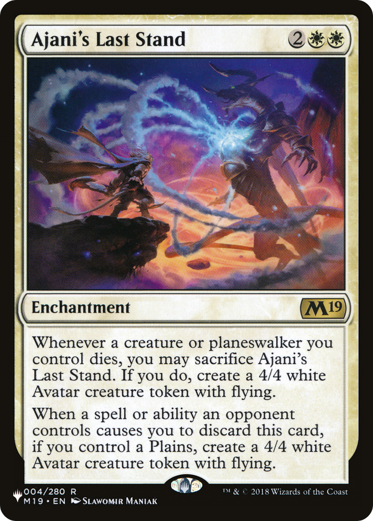 Ajani's Last Stand (LIST-M19-4) - The List