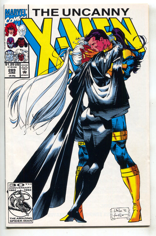 Uncanny X-Men 289 Marvel 1992 NM+ 9.6 Forge Storm Kiss Archangel Jean Grey Bishop