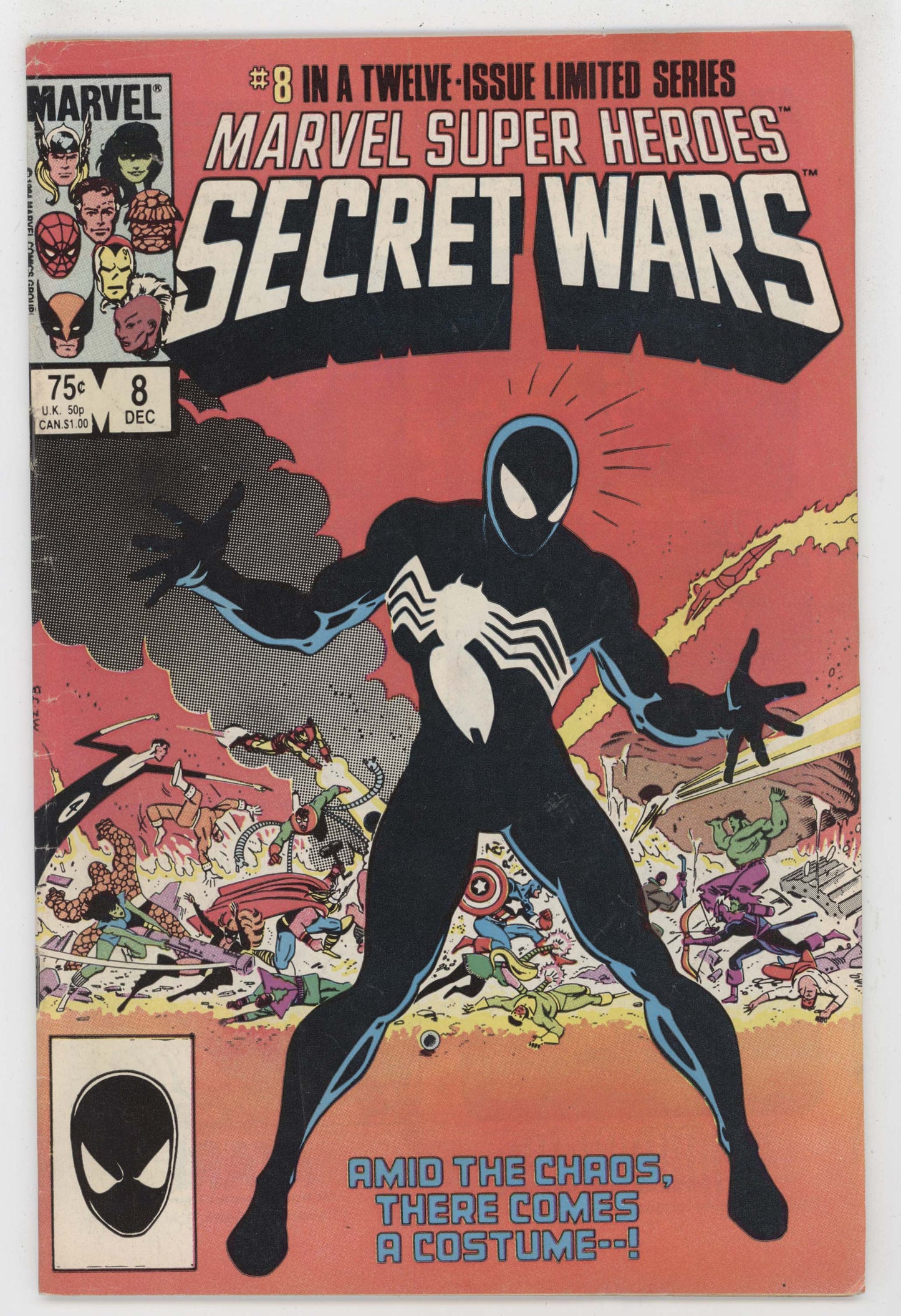 Marvel Super Heroes Secret Wars 8 1984 VG 1st Black Costume Venom Symbiote - Golden Apple Comics