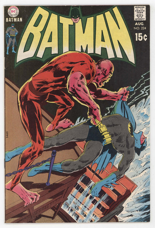 Batman 224 DC 1970 FN VF Neal Adams 1st Denny O'Neil