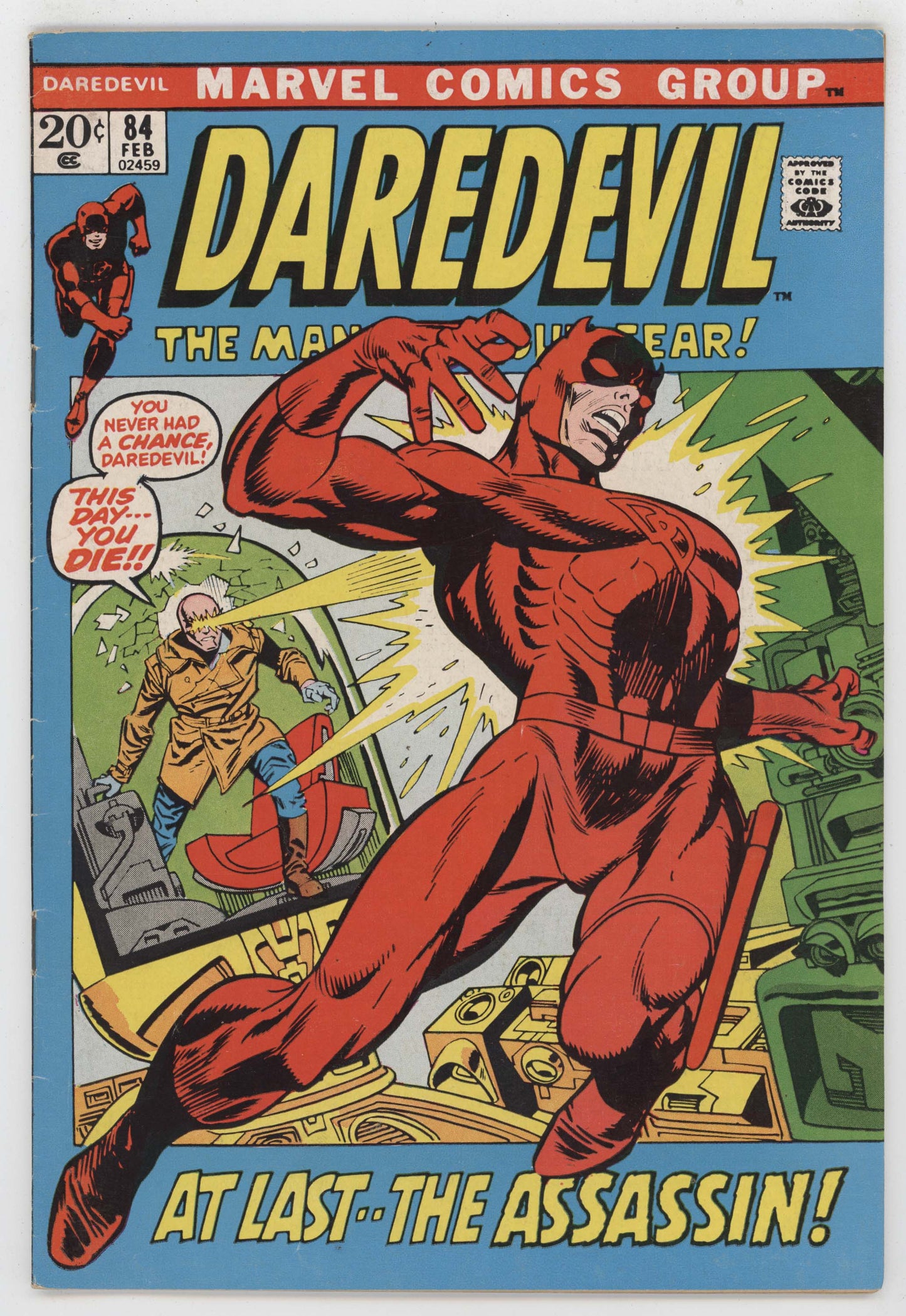 Daredevil 84 Marvel 1972 FN VF Gil Kane Gerry Conway Black Widow