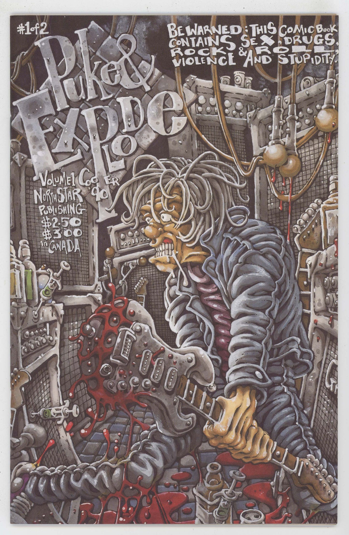 Puke And Explode 1 Northstar 1990 NM Dave Cooper Sex Drugs Rock N Roll