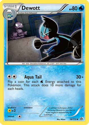 Dewott 038/113 - Legendary Treasures Reverse Holofoil - Golden Apple Comics