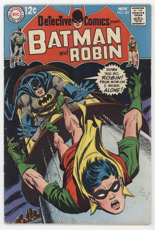 Batman Detective Comics 381 DC 1968 VG FN Irv Novick Robin Elongated Man
