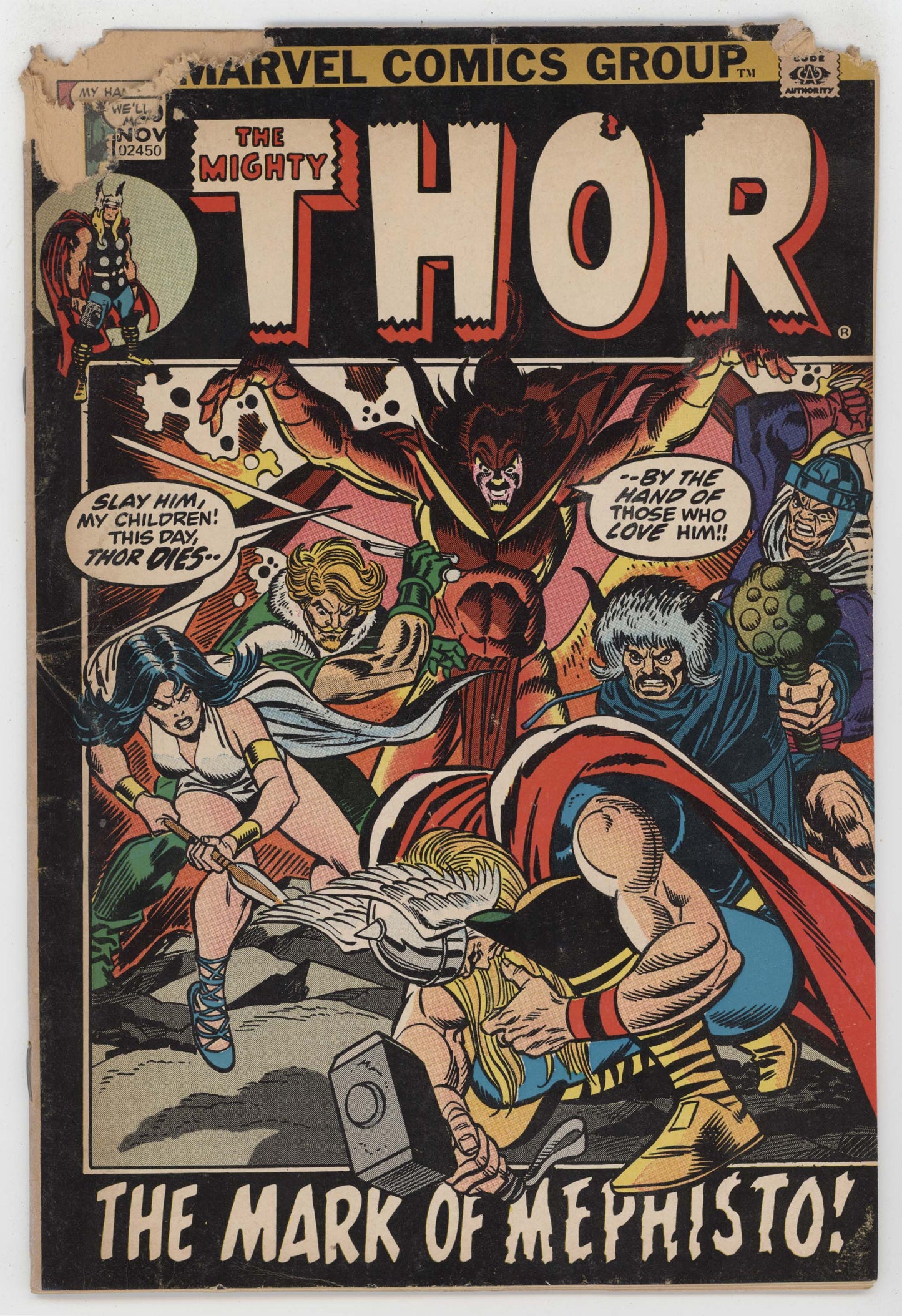 Mighty Thor 205 Marvel 1972 FR Mephisto Sif Gil Kane Gerry Conway