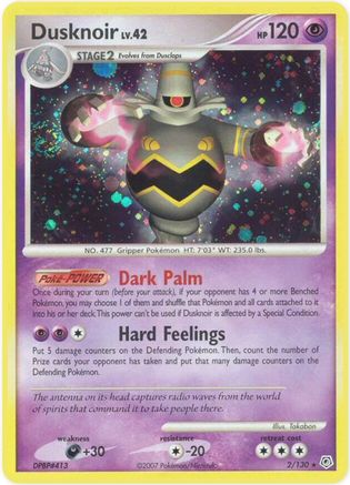 Dusknoir 002/130 - Diamond and Pearl Holofoil
