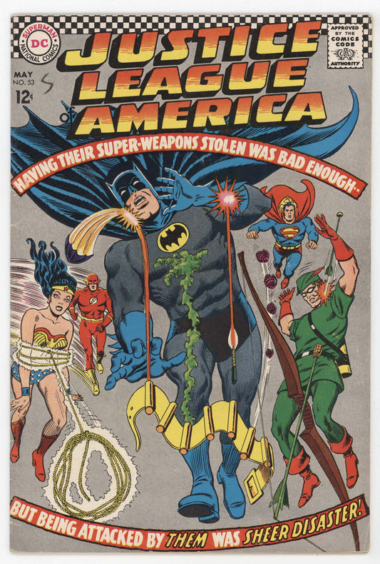 Justice League Of America 53 DC 1967 FN Batman Wonder Woman Superman Flash