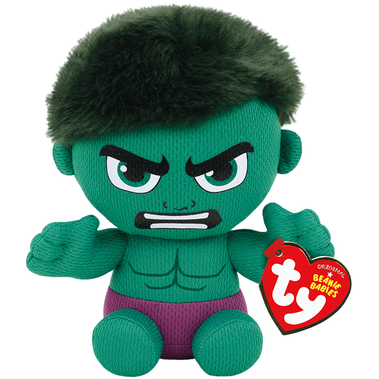 Ty Marvel Beanie Babies: Hulk (Small)