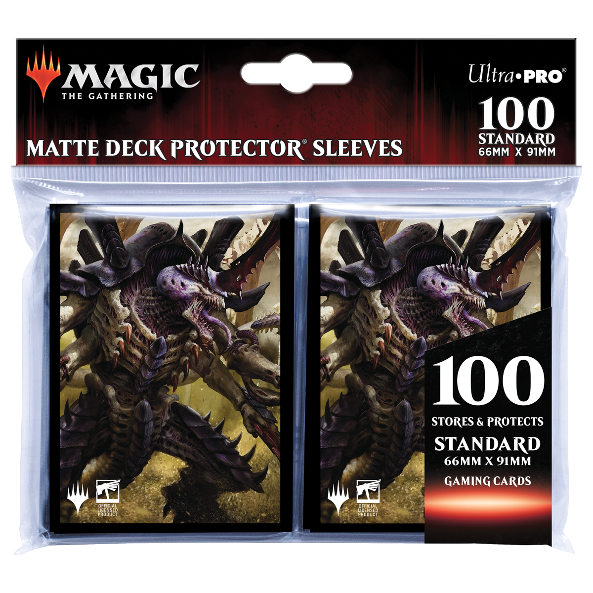 Ultra PRO: Standard 100ct Sleeves - Warhammer 40k Commander Deck (The Swarmlord)