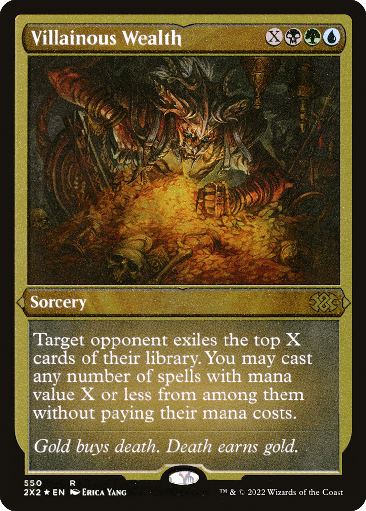 Villainous Wealth (2X2-550) - Double Masters 2022 Foil