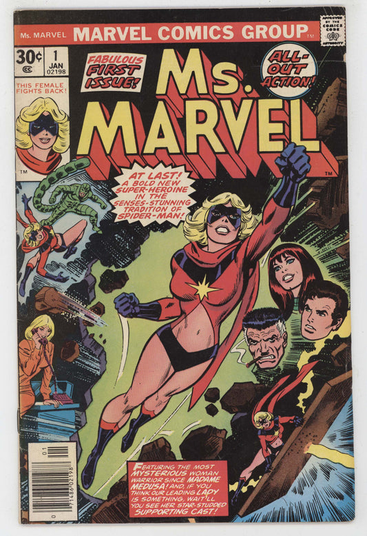 Ms Marvel 1 1977 FN John Romita Carol Danvers Spider-Man Mary Jane GGA
