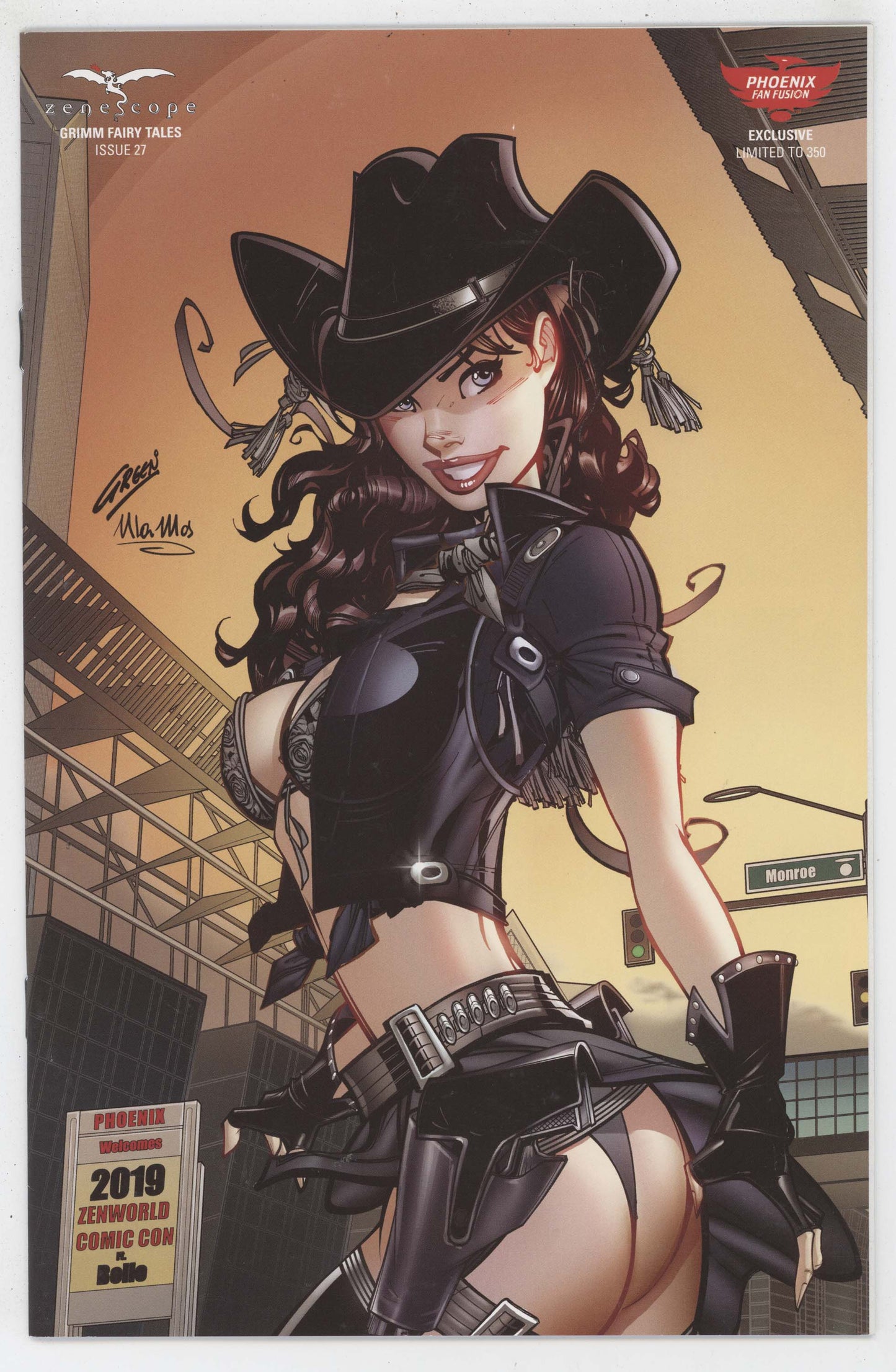 Grimm Fairy Tales 27 Zenescope 2019 VF Paul Green Phoenix Cowgirl Cosplay GGA