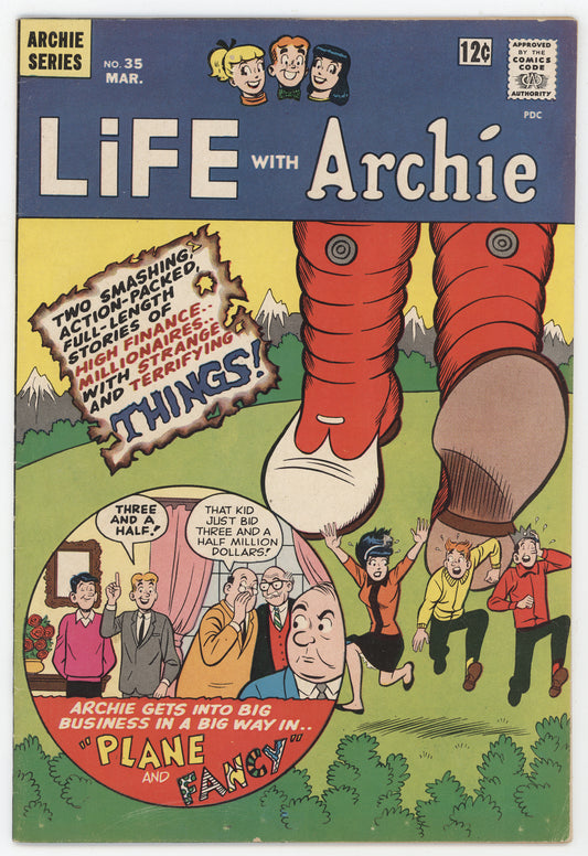 Life With Archie 35 Archie 1965 FN Betty Veronica Alien Spaceship UFO Giant Feet