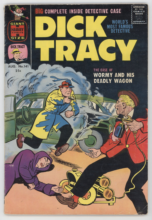 Dick Tracy Monthly 141 Harvey 1960 FN VF Chester Gould Joe Simon Spray Paint Attack