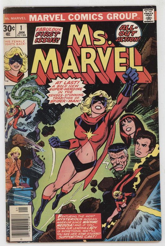 Ms Marvel 1 1977 FN John Romita Carol Danvers Spider-Man Mary Jane GGA