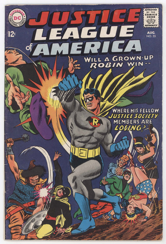 Justice League Of America 55 DC 1967 FN Batman Robin Wonder Woman