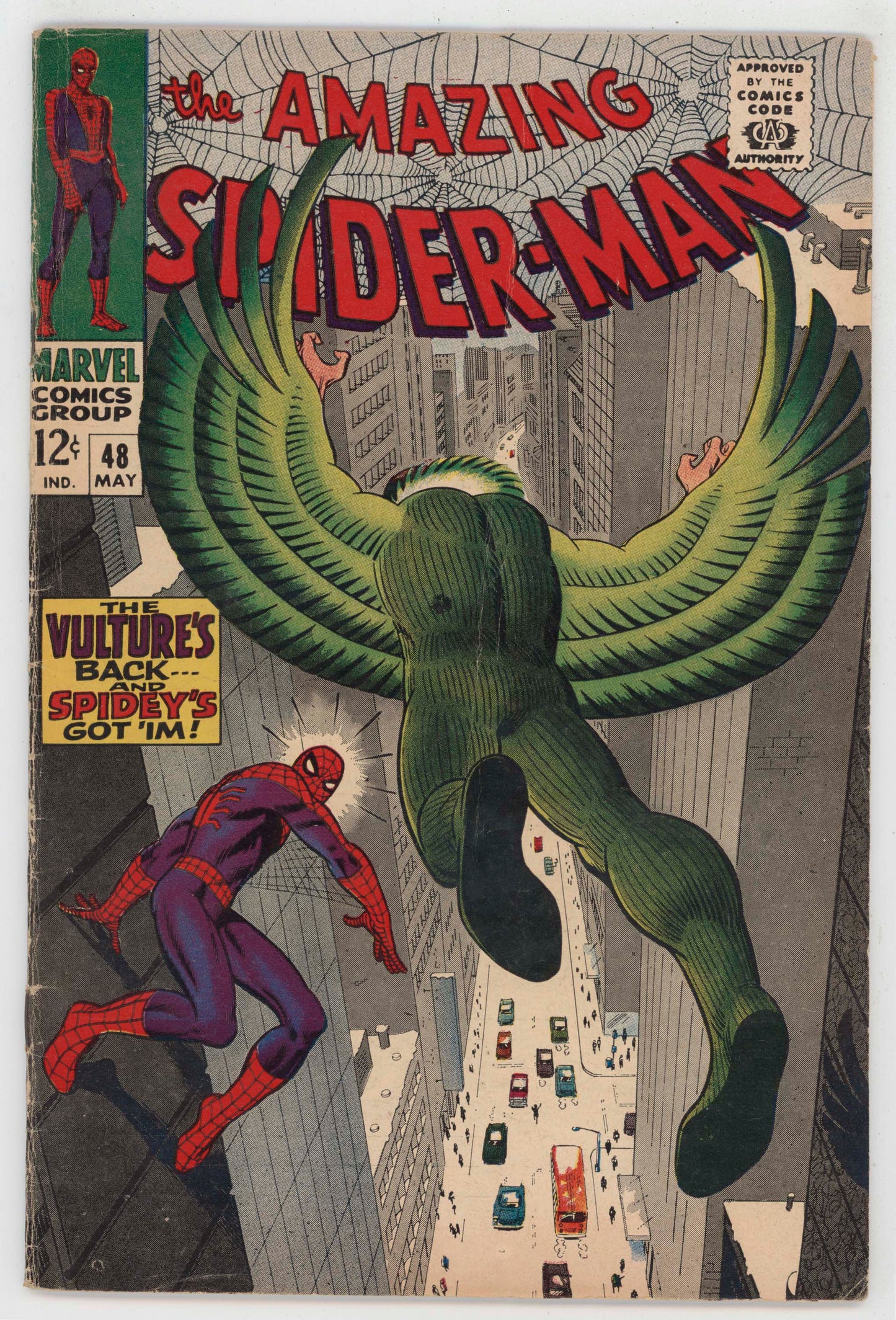 Amazing Spider-Man 48 Marvel 1967 VG FN Stan Lee John Romita Vulture Kraven
