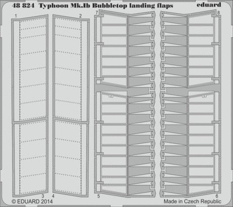 Eduard 48824 1/48 Aircraft- Typhoon Mk Ib Bubbletop Landing Flaps for ITA & HSG