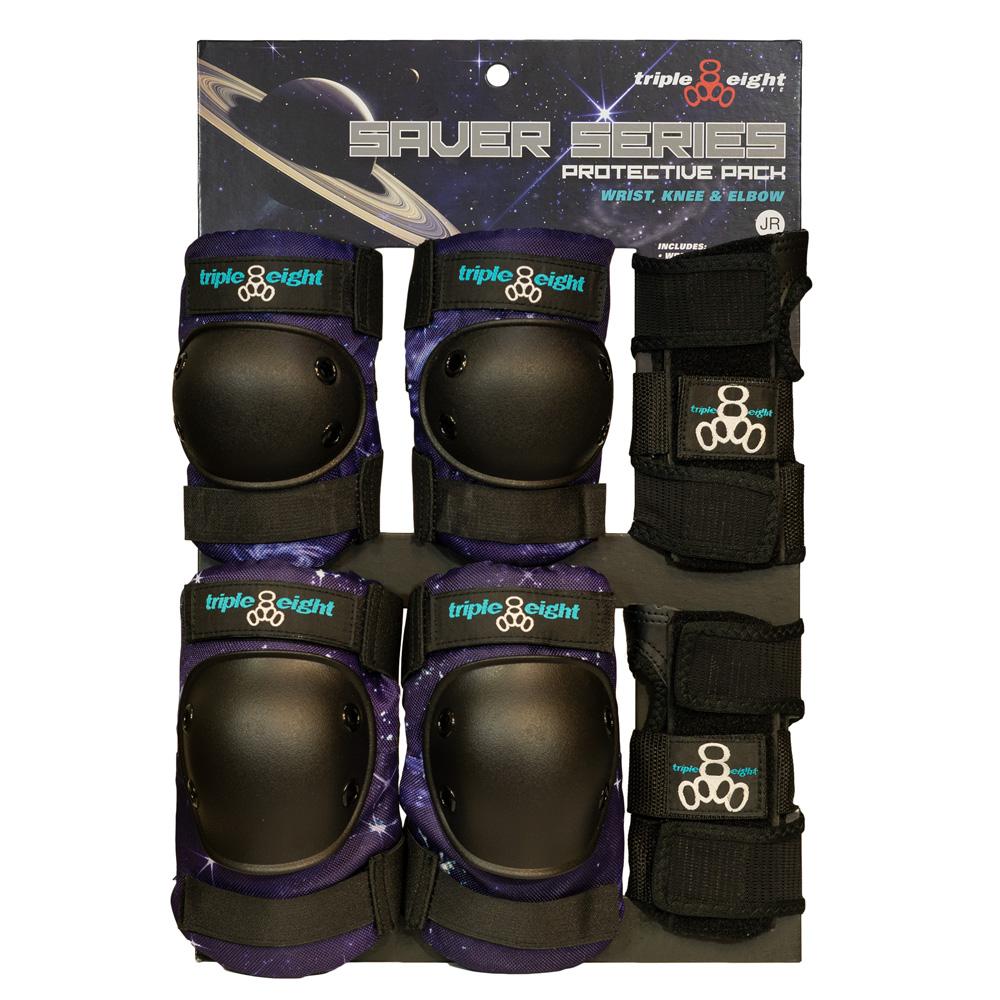 Triple Eight Saver Series 3-PACK Wrist Guards / Elbow Pads / Knee Pads