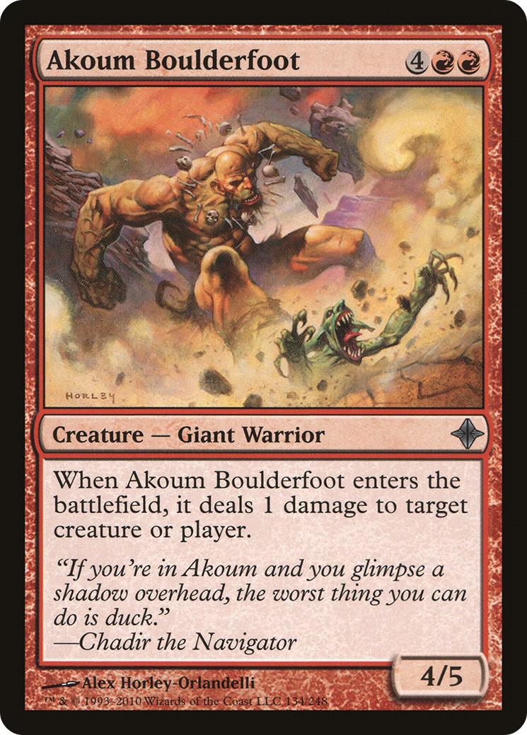 Akoum Boulderfoot (ROE-134) - Rise of the Eldrazi