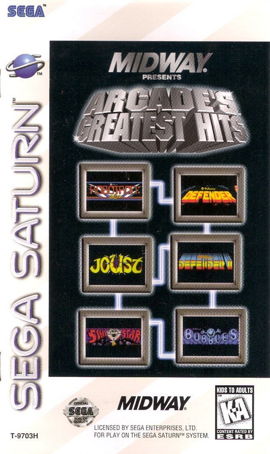 Williams Arcade's Greatest Hits (Sega Saturn)