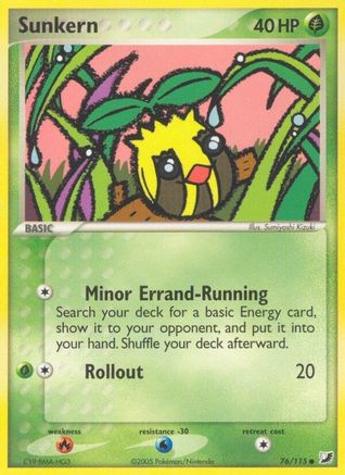 Sunkern 076/115 - Unseen Forces Reverse Holofoil