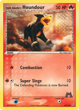Team Magma's Houndour 062/95 - Team Magma vs Team Aqua