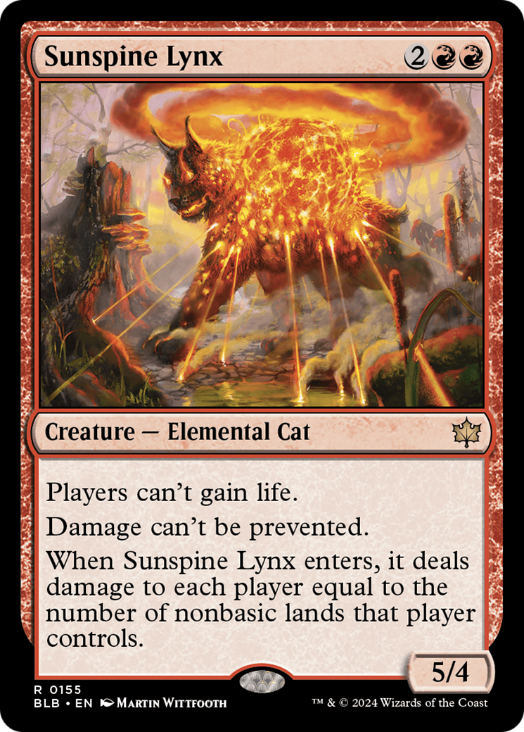 Sunspine Lynx (BLB-155) - Bloomburrow Foil