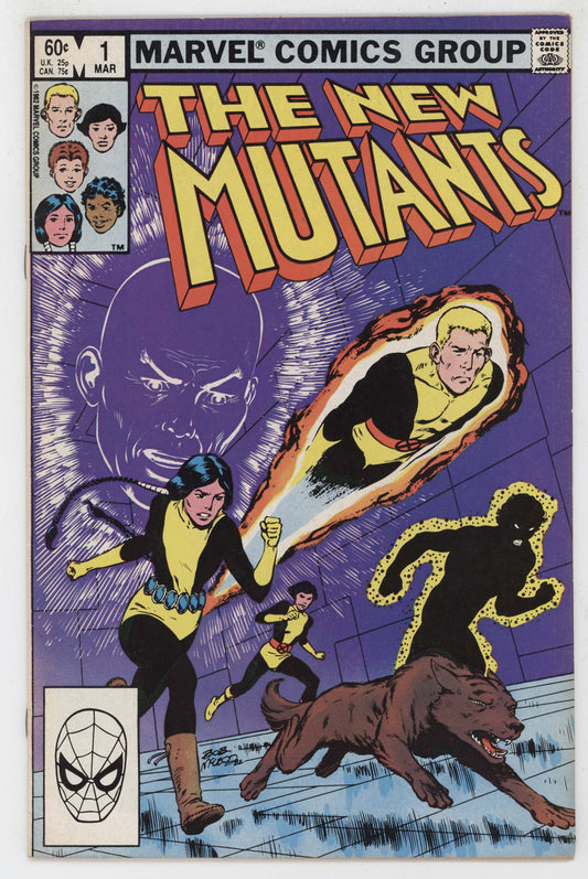 New Mutants 1 Marvel 1983 VF Bob McLeod Chris Claremont