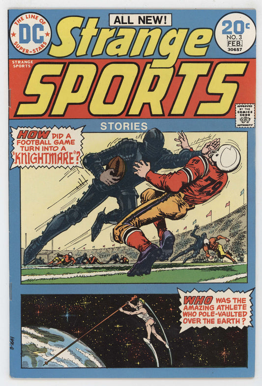 Strange Sports Stories 3 DC 1974 VF Nick Cardy Football Pole Vault