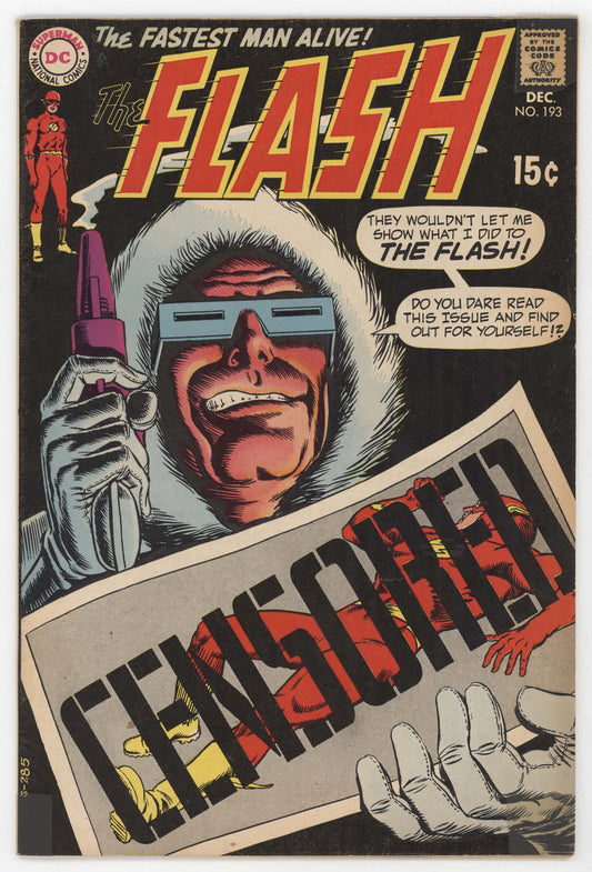 Flash 193 DC 1969 VG FN Murphy Anderson Heat Wave Captain Cold Censored