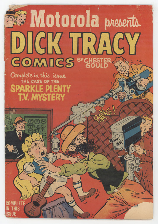Motorola Presents Dick Tracy Comics 1 Harvey 1953 GD Giveaway Violent Promo